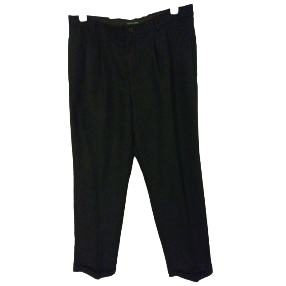 Docker's Dark Navy Micro Drape Business Casual Pants Wrinkle Resistant 36/34